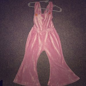 Velvet overalls